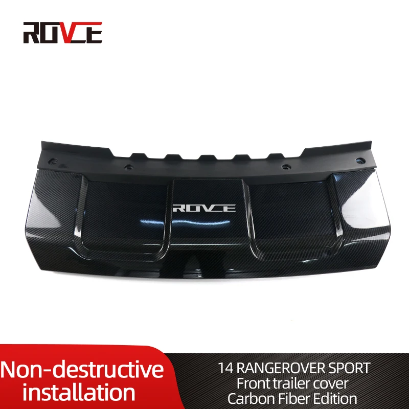 Pare-choc avant de remorque en Fiber de carbone, plaque de protection inférieure avant pour Land Rover 2014 – 2017 Range Rover Sport L494