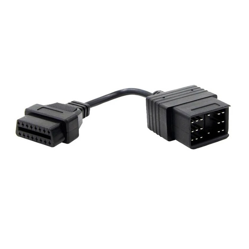 17 Pin OBD 16พิน OBD2 Adapter แปลงสายสำหรับ Toyota เครื่องอ่านโค้ด16ขาเชื่อมต่อเครื่องมือวินิจฉัยสายเคเบิลอะแดปเตอร์