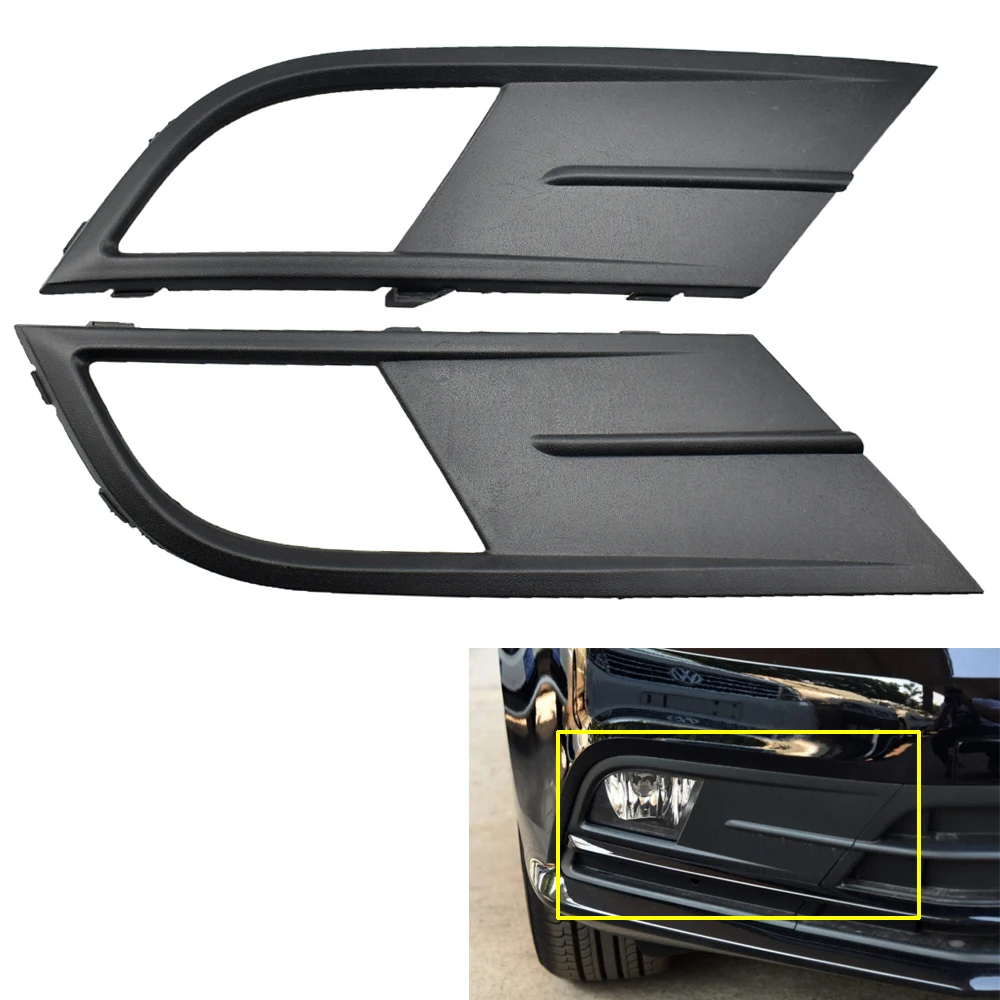 1pair Car-styling Front Fog Lights Fog Lamp + Fog Lamp Grille +Wire +Bulbs For VW Jetta 6 A6 MK6 2015 2016 2017 2018