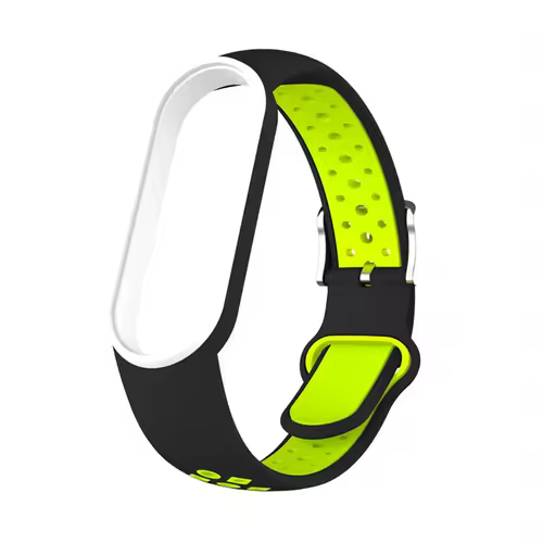 Belt For Xiaomi Mi Band 5 6 Two-color Silicone Bracelet Sport Breathable Strap For Miband 5 Miband7 Replacement Wristband - Image 14