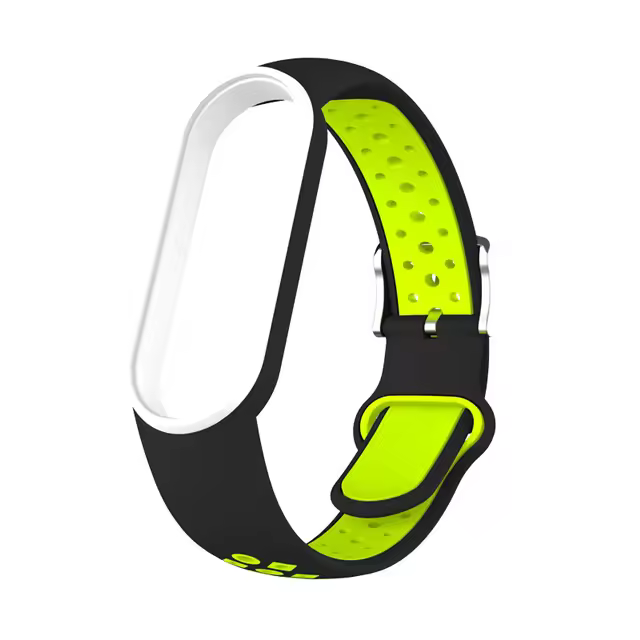 Belt For Xiaomi Mi Band 5 6 Two-color Silicone Bracelet Sport Breathable Strap For Miband 5 Miband7 Replacement Wristband - Image 14