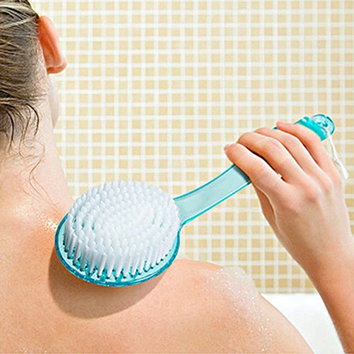 Wipe Back Bath Brush Long  Body Bath Shower Back Brush Scrubber Massager Skin Cleaning Tool