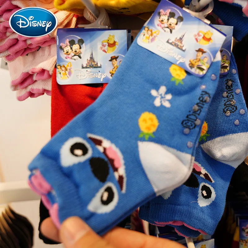 Cute baby socks mickey/minnie/pig cartoon Disney printed cotton socks 3-10 years old children autumn&winter socks