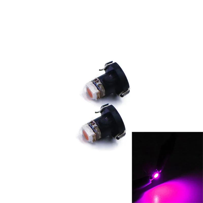 

100Pcs Purple T3 Wedge 1210 1 Smd 1 LED 12V For Car Instrument Light Dash Climate Gauge Lights Heater Control Bulbs Lamp Light