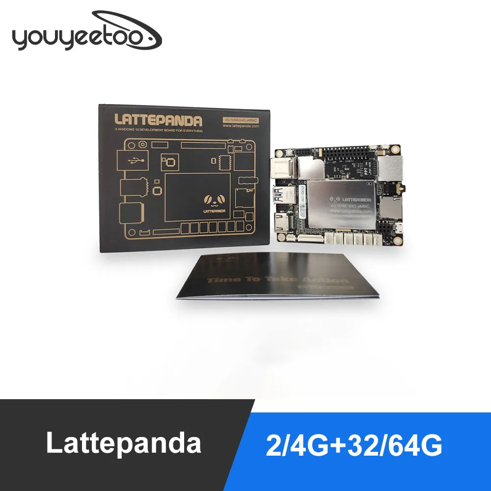 lattepanda 4G+64GB board, Intel X86 X64 Z8350 Quad Core 1.8GHz Full Windows10/Linux ArduinoATmega32u4 on board,Deep Learning