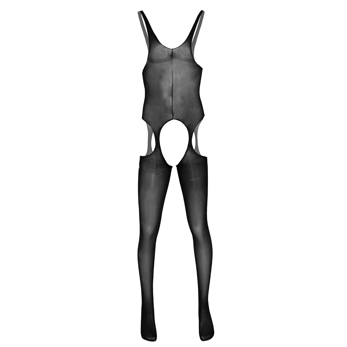 NEW Men Bodysuit Sexy Nightwear Elastic Hollow Out Bar Club Dance Party Transparent Bodystockings Male Sleepwear Body Stocking