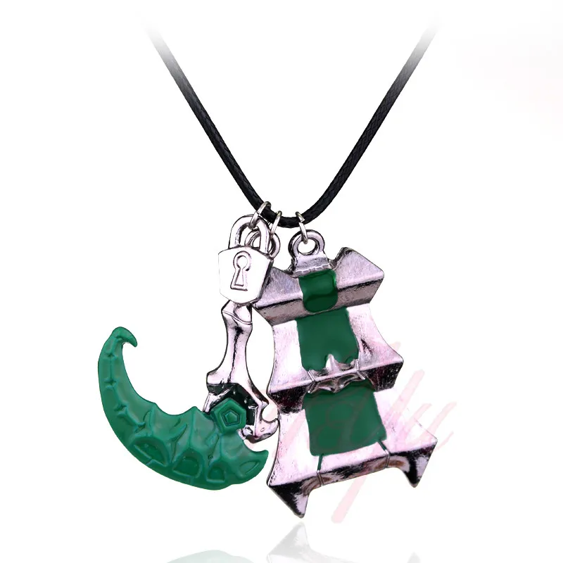 Legends Of League  Jinx Cannon Necklace Long Chain Game League Weapon Pendant Necklace Cosplay Accessories