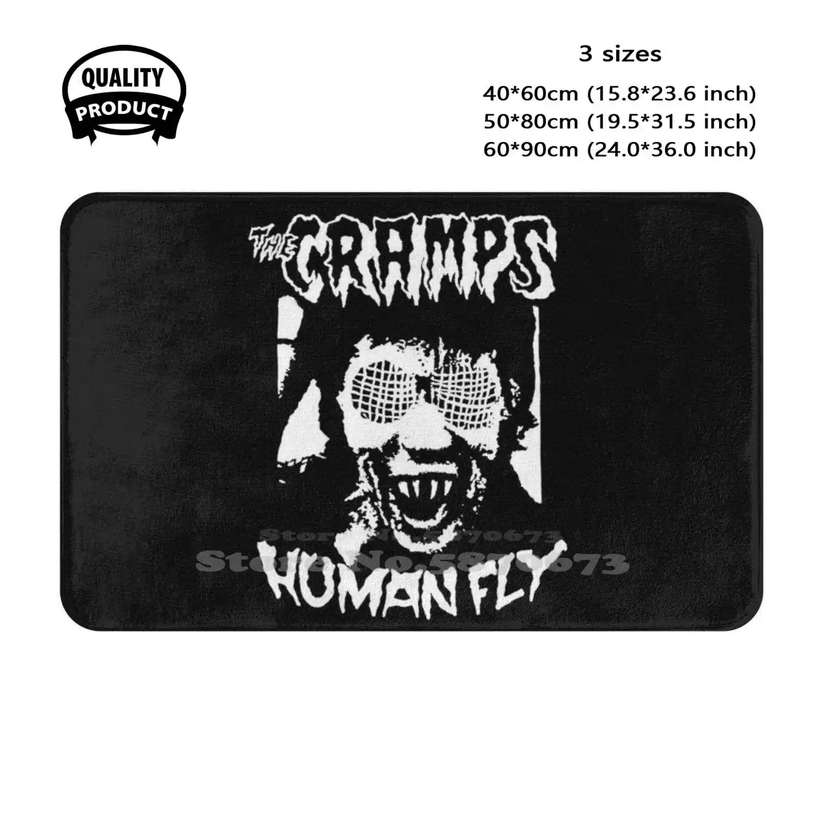 The Cramps Human Fly Shirt , Sticker , Poster , Mask Soft Cushion Home Carpet Door Mat Car Rug Cramps Interior Lux Ivy Whats