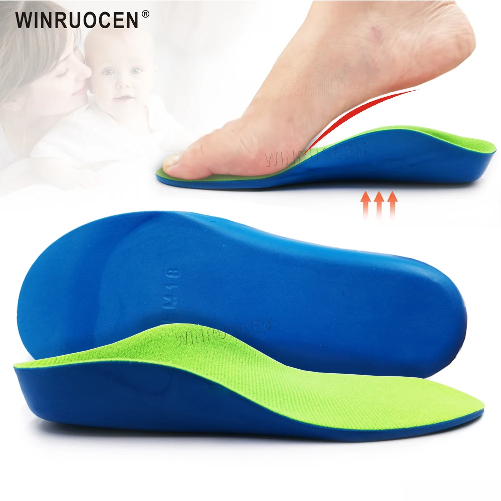 orthopedic insoles child Valgus corrector flat foot shoes EVA foot pads for Arch support OX-Leg Children padded Insert Foot Care