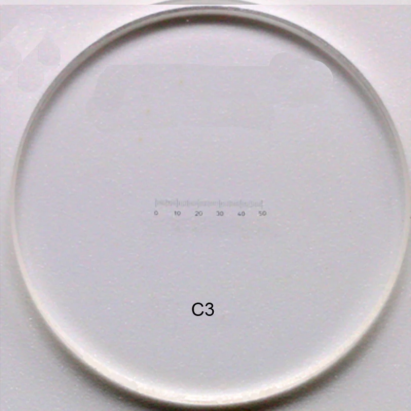 C1-C7 0.01MM Microscope slides Reticle Calibration Ruler Stage Micrometer Glass Measuring Microscope Micrometer  Drop shipping