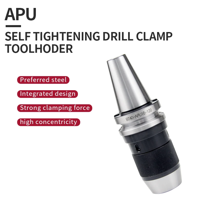 Suporte de Ferramenta Cnc Bt40-apu13100 Auto-aperto tipo de Braçadeira de Broca Cnc Usinagem Centro Torno Apu Broca Chuck Chave