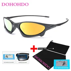DOHOHDO New Sports Polarized Sunglasses Men Brand Design Retro Sun Glasses Male Driving Black Goggles Eyeglasses UV400 Oculos