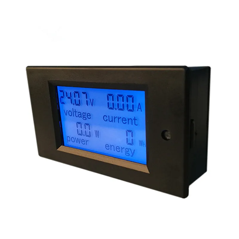 PEACEFAIR DC Digital Panel Voltmeter Ampermeter 6.5-100V 100A 4 IN1 LCD Power Energy Current Watt Meter PZEM-051 Without Shunt