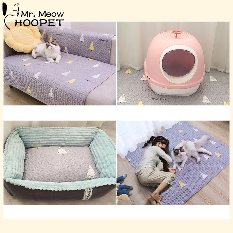 Hoopet Large Dog Mat Summer Pet Cushion Mat Cat Litter Mat Cool Dogs Sleeping Mat Multi-Functional Cushion For Dog Kennel Bed