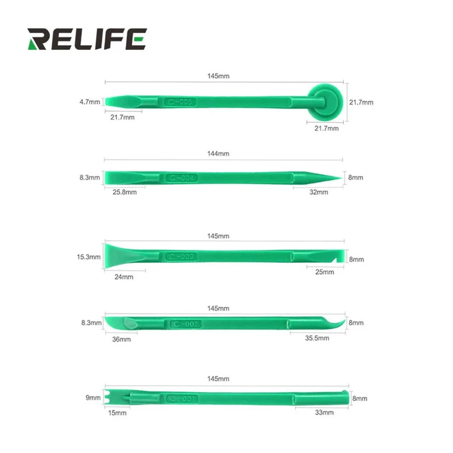 ReLIFE RL-049C ถอด Rod ความแข็งสูงทวิภาคี10 IN 1สำหรับโทรศัพท์มือถือมัลติฟังก์ชั่นชุดเครื่องมือถอดชิ้นส...