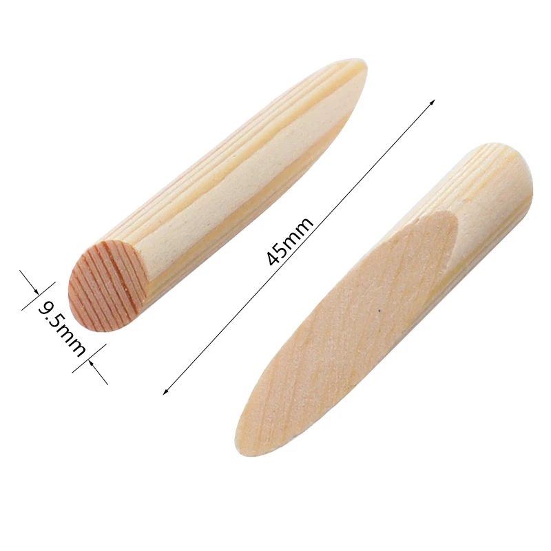 50 Pcs Pocket Hole Plugs 9.5 Millimetri di Legno di Pino Spine Lavorazione Del Legno Mobili Accessori per Il Legno di Giunzione Tasca Trapano Foro