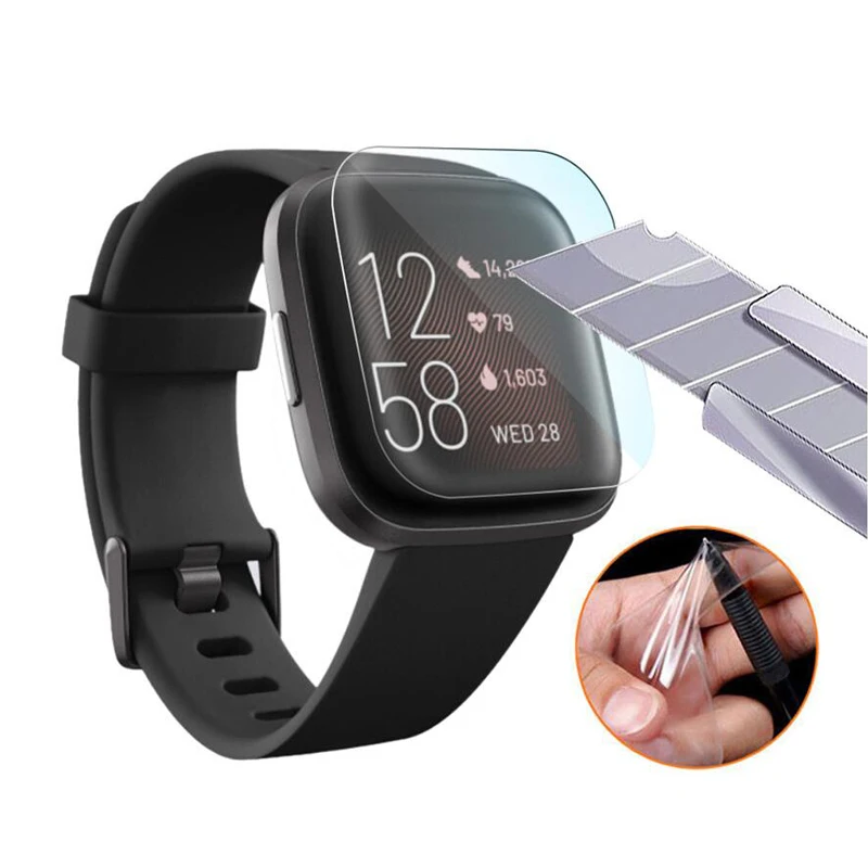 5 шт. мягкая ТПУ Прозрачная защитная пленка Smartwatch Guard для Fitbit Versa 2 versa2 Смарт-часы Полный Экран Защитная крышка (без стекла