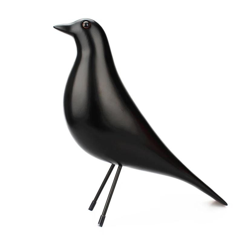 

Статуэтка голубя из смолы, Ремесленная статуя, офисные украшения, скульптура, аксессуары для украшения дома, черно-белая