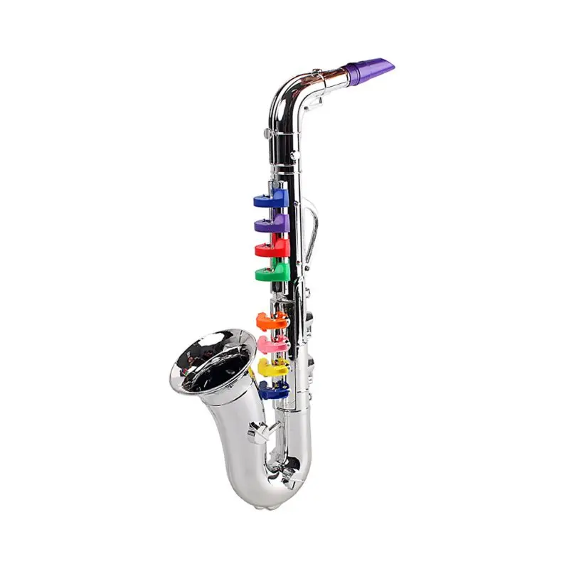 Simulation 8 Tones Saxophone Trumpet Children Musical Instrument Toy Party Props Dropshipping