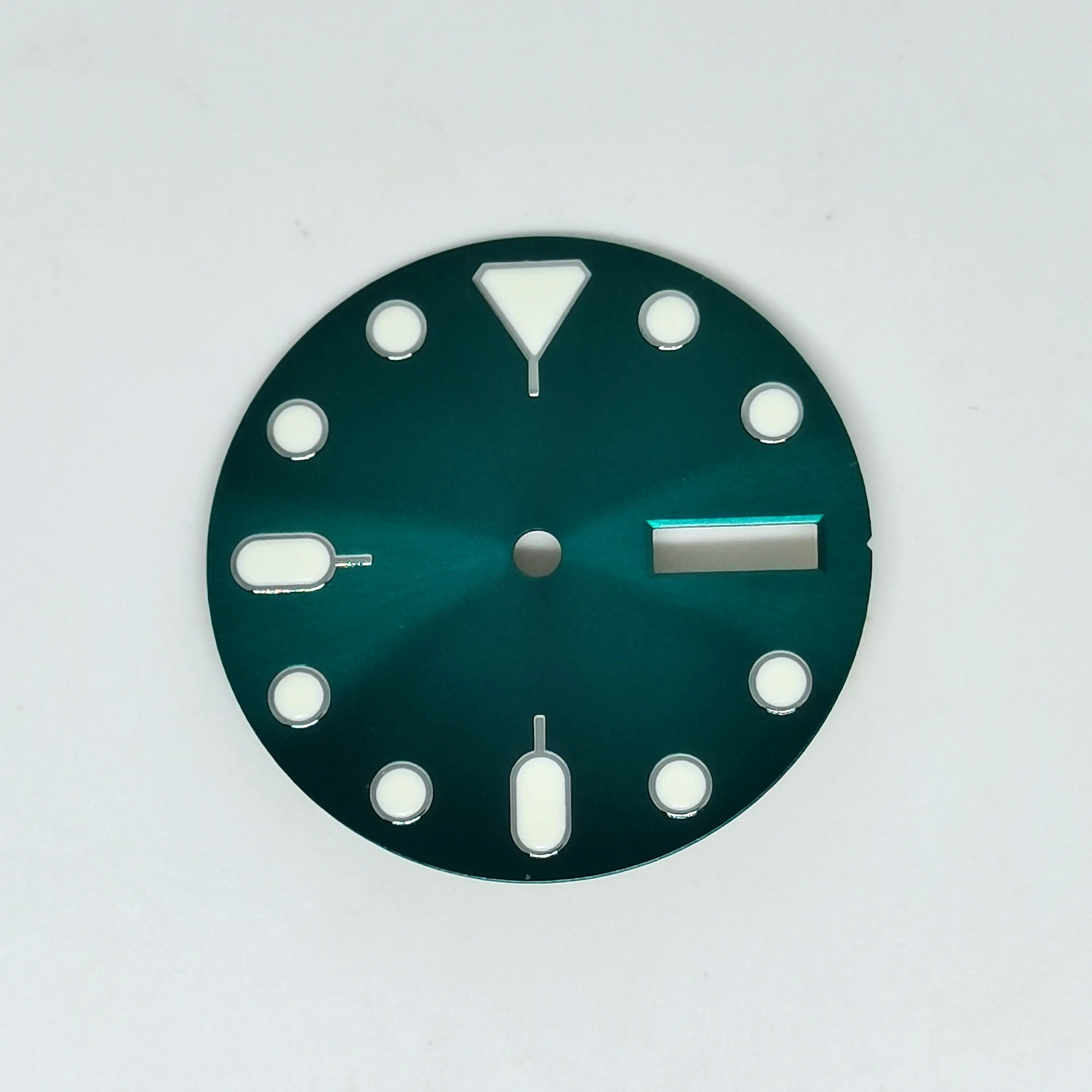 Watch Parts 28.5MM Dial Blue Luminous Fit NH36 Automatic Movement