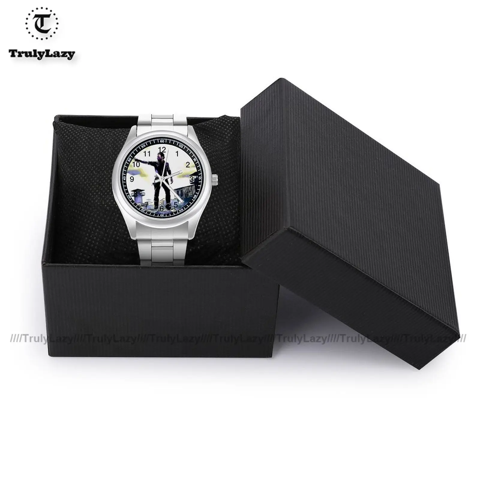 The Walking Dead Quartz Watch Upwrist Funny Wrist Watch Stainless Men Office Design Wristwatch