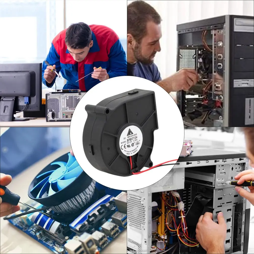 Ventilatore di raffreddamento del Case del Computer 12V ventilatore centrifugo ventilatore di raffreddamento silenzioso resistenza al calore ventilatore di dissipazione del calore