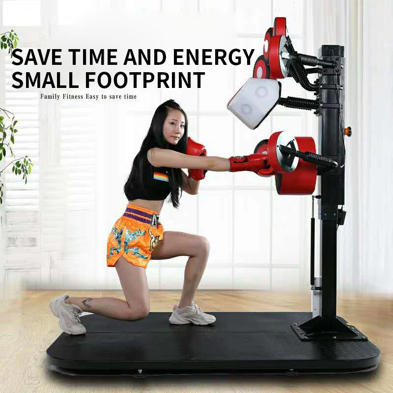 Intelligent Boxing Target Muay Thai Hand Target Sanda Training Thickened Anti-seismic Curved Baffle Multi-target Vertical 98kg