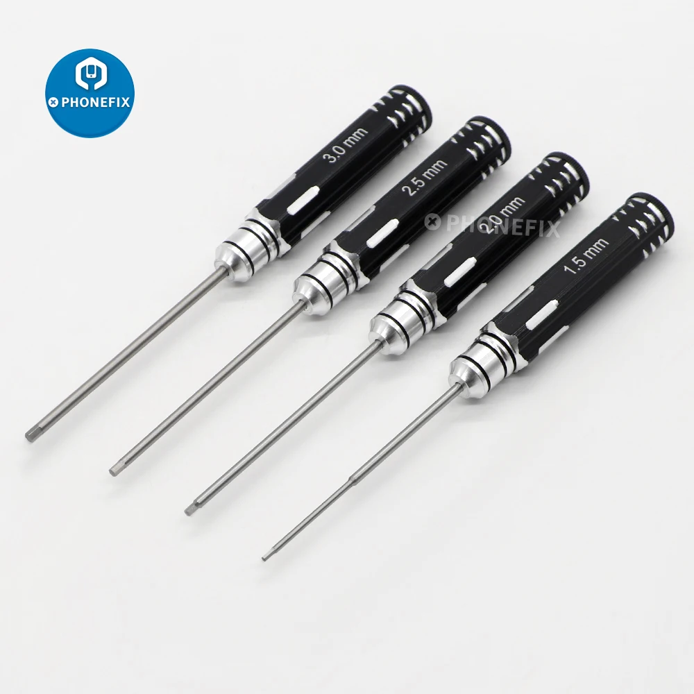 4 In 1 White Steel Hex Screwdriver RC Helicopter Hex Wrench Driver Tools Kit For RC Drone Aircraft Car Model Toys 1.5/2/2.5/3mm