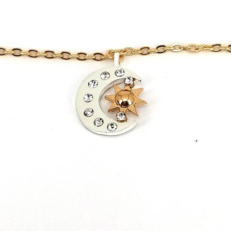 hzew new Pair Of Celestial gold Sun And silver color Moon bracelet Best Friends Gift For Friend men women