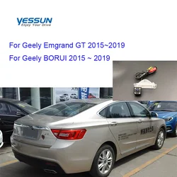 fisheye rear view camera For Geely Emgrand GT Geely BORUI 2015~2019 geely vision x6 Emgrand X7 Reverse Camera/ license plate cam