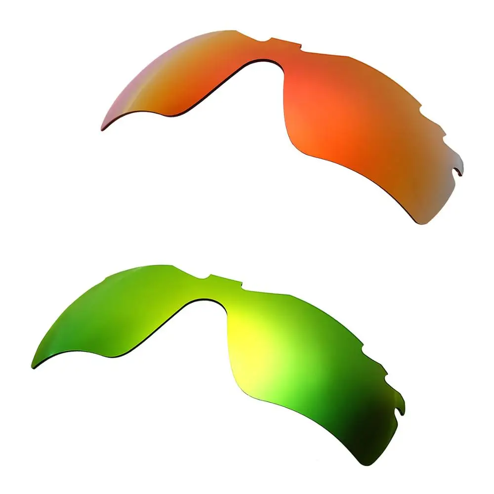 

HKUCO Red/Green 2 Pairs Polarized Replacement Lenses For Radar Path-Vented Sunglasses Increase Clarity