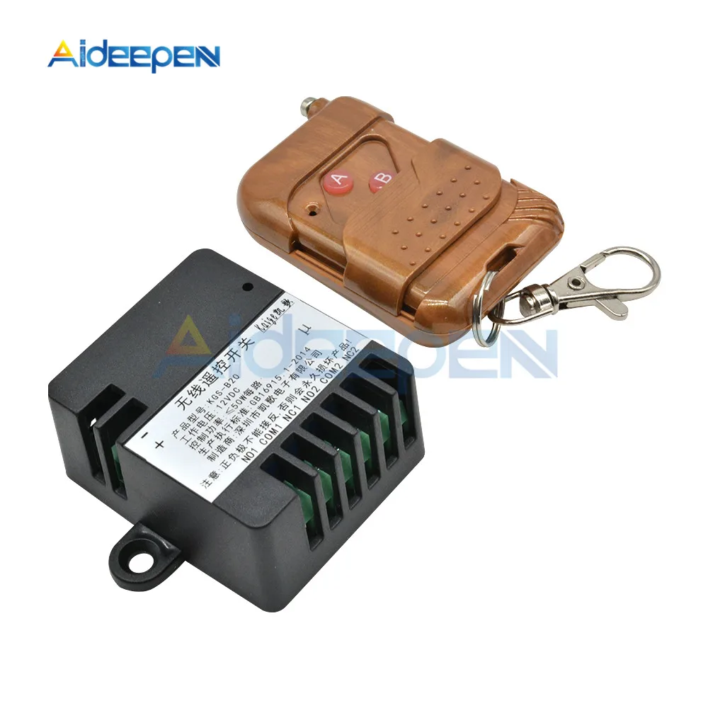 

315MHz 433MHz DC 12V Wireless RF Remote Control Switch Transmitter+Receiver 2 Channel Relay Switch Module 2 Way Relays Board