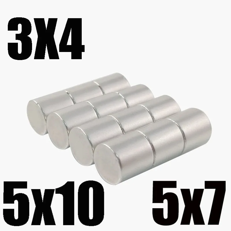 3x4mm  5x7mm  5x10mm Magnet Hot Small Round Magnet Strong magnets Rare Earth Neodymium Magnet