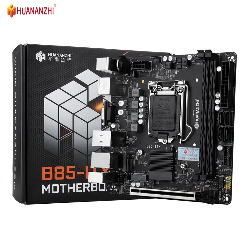 Imagem -06 - Placa-mãe Suporta Intel Lga 1150 i3 i5 i7 e3 Ddr3 1600mhz 16gb M.2 Sata Usb 3.0 Vga dp Compatível com Hdmi Huananzhi-b85-itx