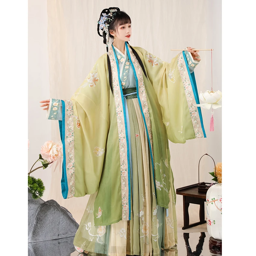 Women Hanfu Dresses Chinese Costume Ancient Tradition Dress Elegant Fantasia Adult Cosplay Carnival Party Outfit Performance