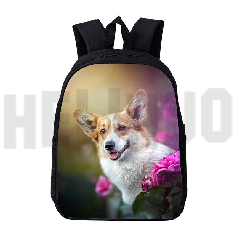 New Cute 3d Print Children School Bag Welsh Corgi Pembroke for Boys Girls Kids Backpack Student Bookbags Bagpack Mochila Escolar