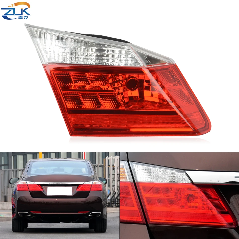 ZUK Car Rear Bumper Inner Tail Light Tail Lamp For HONDA ACCORD CR1 CR2 CR4 2014 2015 Trunk Lid Taillight Taillamp Back Up Lamp