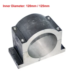 120MM 125MM Cast Aluminum Spindle Motor Holder Mount CNC Spindle Fixture Mounting Bracket Clamp For 4.5KW 5.5KW Spindle