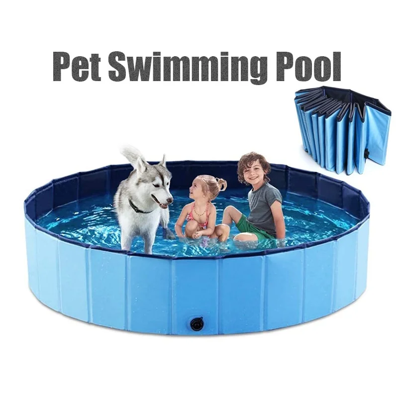 

2021 New Summer Dog Pool Portable Baths Foldable Bathtub Swimming Pool Swimming Tub Portable Pool For Dogs Cats Outdoor Supplies