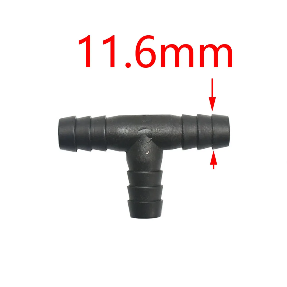 10/16/20mm złącze węża ogrodowego teownik redukcyjny kolano Barb woda z węża Splitter 3-way Adapter rurowy irygator montaż 1/2 3/4 10 sztuk