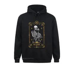 Erkek Hoodies severler Vi Tarot kartı Vintage pamuk Tees spor sihirbaz kafatası sihirli svetşört Streetwear Streetwear