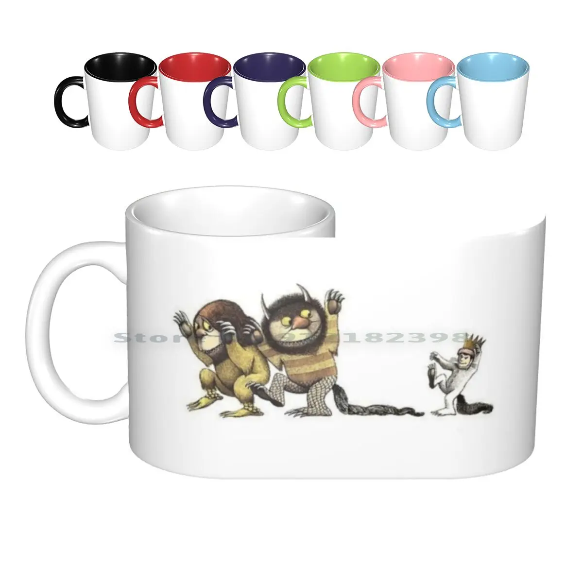 Where The Wild Things Are Ceramic Mugs Coffee Cups Milk Tea Mug Where The Wild Things Are Max Monsters Imagination Creative