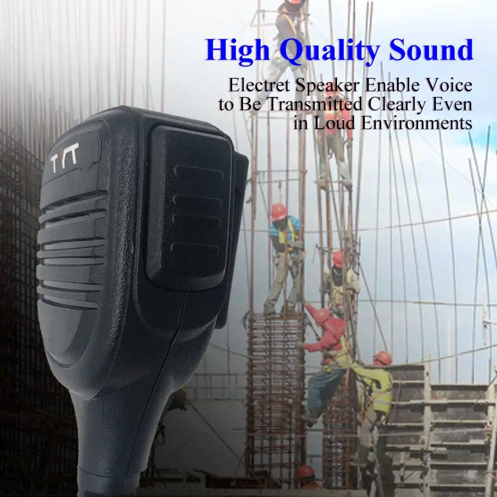 TYT Durable Big PTT Microphone K1 Plug for Wouxun KG-UV6D TYT MD-UV380 MD-UV390 Baofeng UV-5R UV-82 Kenwood Two Way Radio