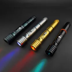 THYSABER metal hilt heavy dueling RGB lightsaber 1 인치 블레이드가있는 코스프레 용