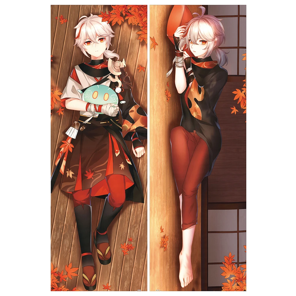 Game Genshin Impact Kaedehara Kazuha Dakimakura Pillow Case Otaku Hugging Anime Fullbody Pillow Cover Bedding Pillowcase Gifts