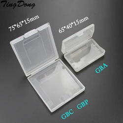 TingDong 20pcs clear plastic cases for GBC GBP & For gameboy Advance GBA SP GBM GBA Games Card Cartridge box