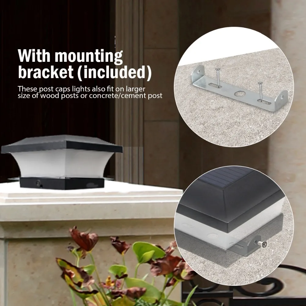 Lámpara Solar para decoración de jardín, luz para valla, exterior, puerta, patio, cabaña, T-SUNRISE, 1, 2 y 4 piezas, IP65