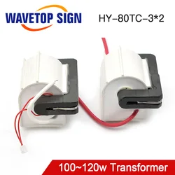 WaveTopSign High Voltage Flyback Transformer HY-80TC-3*2 100W 120W for Laser Power Supply HY-W120 HY-T80 80W