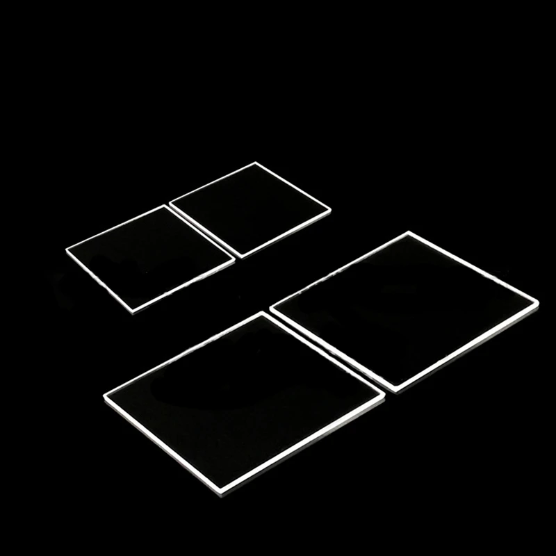 High Permeability Quartz Glass Square Piece 20*20*0.5/1mm Spot Jgs1 Far Ultraviolet Optical Coating Substrate