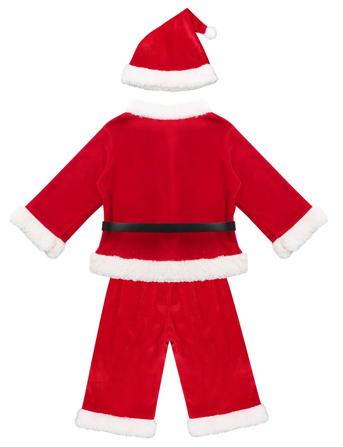 Baby Boy Christmas Xmas Cosplay Costumes Kids Christmas Clothes Set New Year Festival Santa claus Performance Clothing with Hat